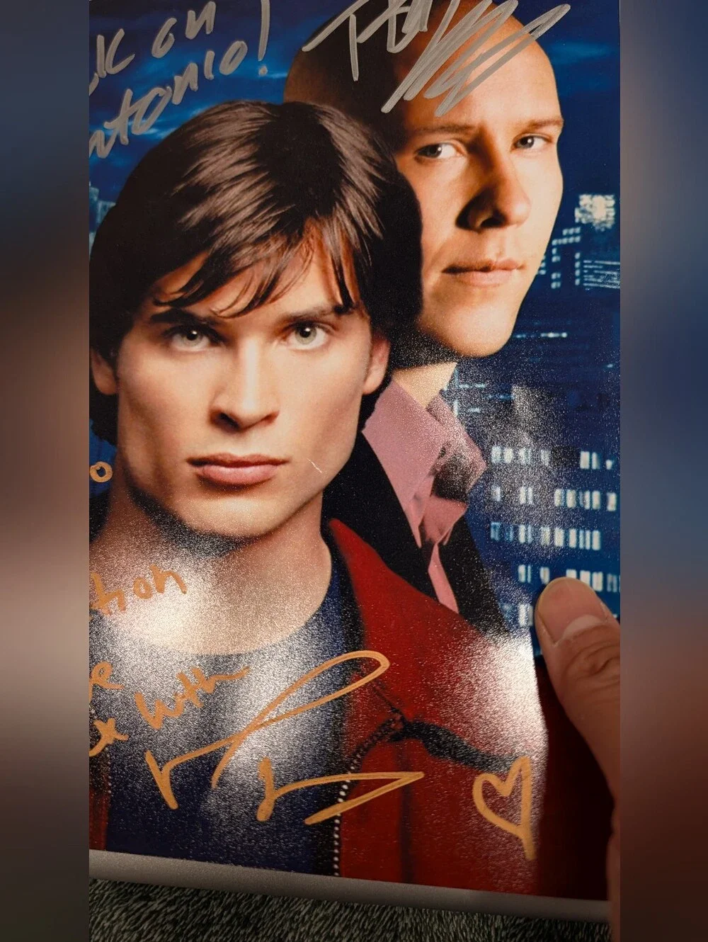 Tom Welling Michael Rosenbaum Signed Smallville 8x10 Photo Clark Kent Lex Luthor